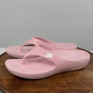 Alegria Sandals Wm 41 (US 10.5-11) Pink Gloss Flip Flop Thong ODE-6159